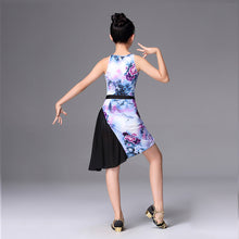 Load image into Gallery viewer, New Style Girl Latin Dress Printed Skirt Dance Performance Costume Children Latin Skirt Professional Competition Practice Dress|Latin| - AliExpress
