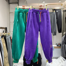 Load image into Gallery viewer, Plus velvet padded Autumn winter Fashion Women Elastic Waist 100% Cotton warm Harem Pants All matched Casual Loose Sport Pants|Pants & Capris| - AliExpress